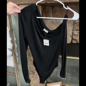 Free People NWT black bodysuit sz Medium